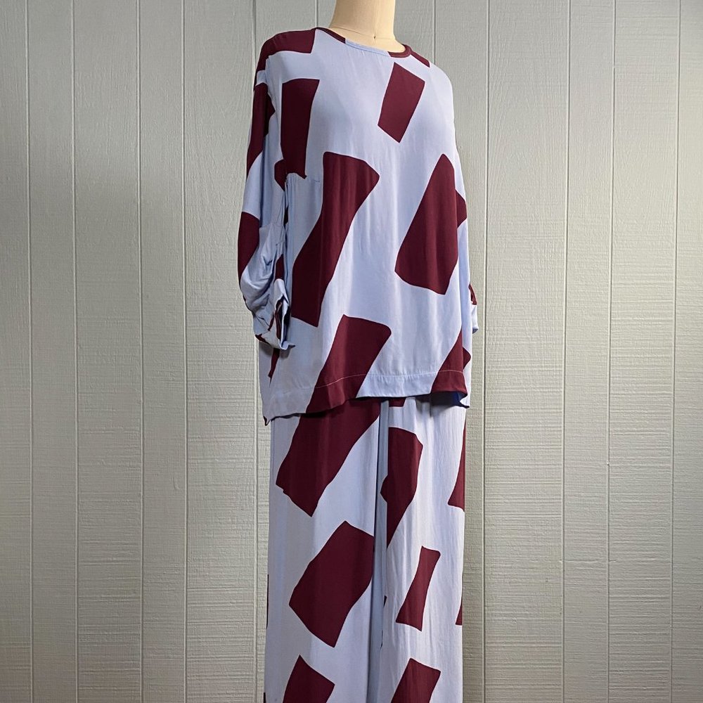 Cedric Charlier Pant Top Set Wide Leg Flowy